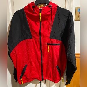 VINTAGE MARLBORO WINDBREAKER 90s SPORTS JACKET ADVENTURE TEAM SIZE MENS L RED